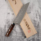 사지 타케시 SG2 블랙 다마스커스 분카 180mm 아이언우드 핸들