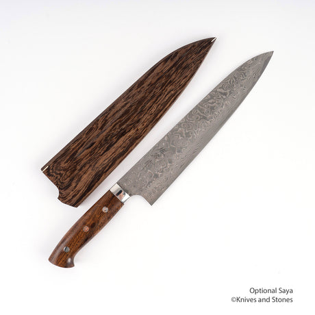 사지 타케시 SG2 블랙 다마스커스 규토(셰프나이프) 240mm 아이언우드 웨스턴핸들