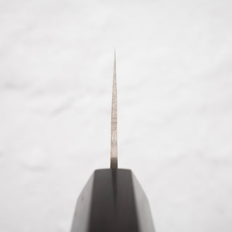 Takeshi Saji VG10 Rainbow Damascus Bunka 165mm Ebony Handle Mosaic Pin