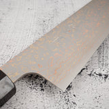 Takeshi Saji VG10 Rainbow Damascus Gyuto 180mm Ebony Handle Mosaic Pin
