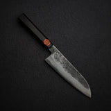 Tanaka Blue 2 Damascus Santoku 170mm Kurouchi