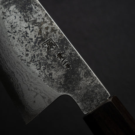 Tanaka Blue 2 Damascus Santoku 170mm Kurouchi