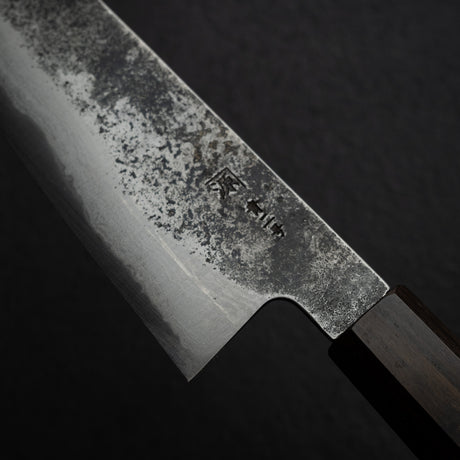 Tanaka Blue 2 Damascus Santoku 170mm Kurouchi