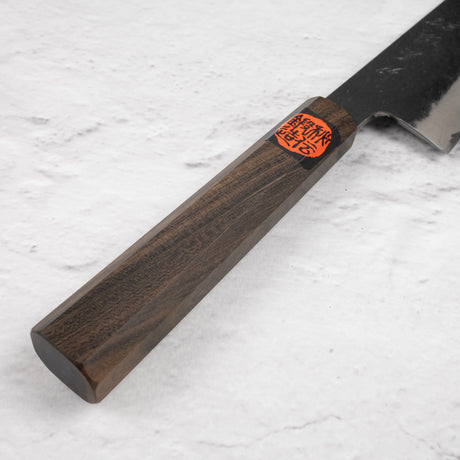 Tanaka Blue 2 Kurouchi Tsuchime Stainless Clad Bunka 165mm