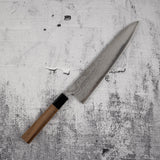 타나카 은삼강 다마스커스 규토(셰프나이프) 240mm 티크 핸들