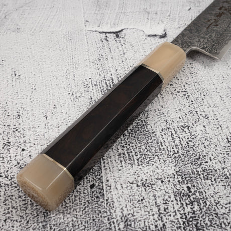 Tanaka Habakiri SG2 Damascus Sujihiki 240mm with Saya