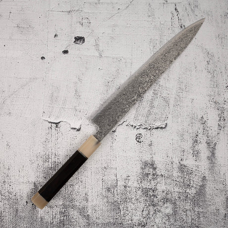 Tanaka Habakiri SG2 Damascus Sujihiki 240mm with Saya