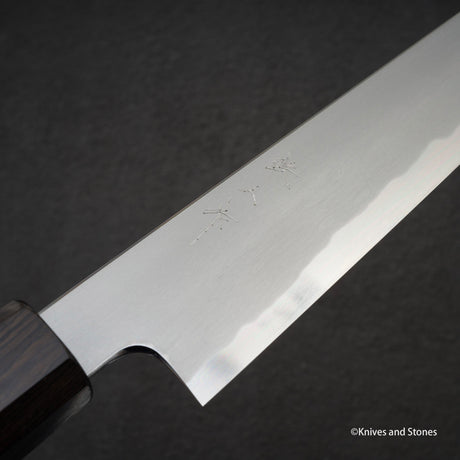 Tetsujin Blue 2 Kasumi Sujihiki 240mm Ebony Handle