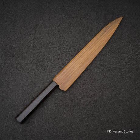 Tetsujin Blue 2 Kasumi Sujihiki 240mm Ebony Handle