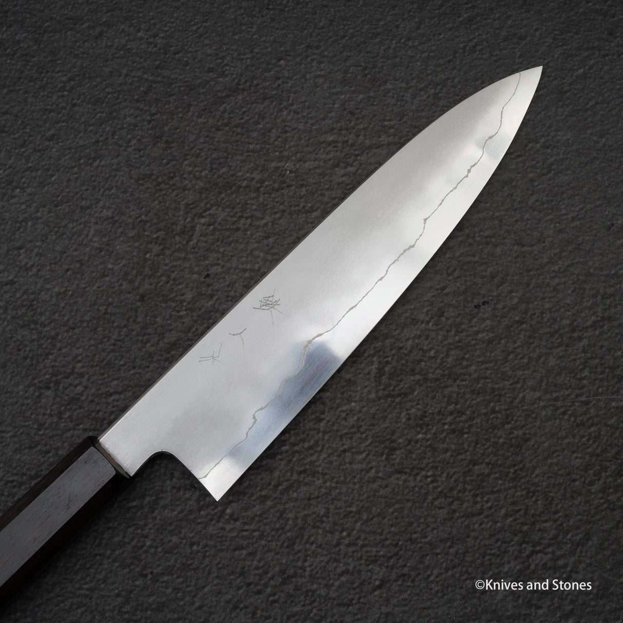 테츠진 은삼강 카스미 규토(셰프나이프) 210mm 에보니 핸들