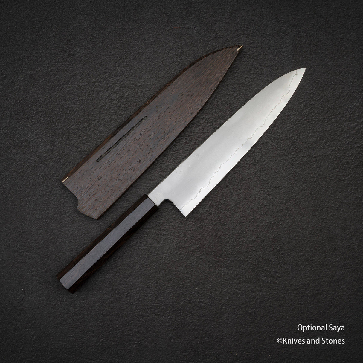테츠진 은삼강 카스미 규토(셰프나이프) 240mm 에보니 핸들