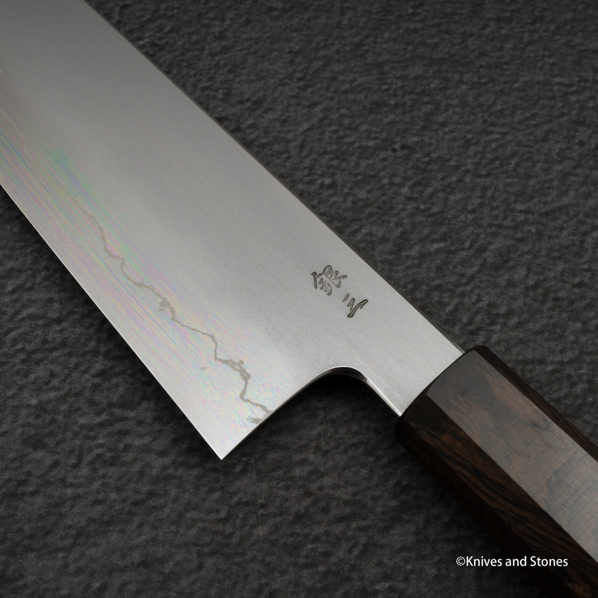 테츠진 은삼강 카스미 K팁 규토(셰프나이프) 210mm 에보니 핸들