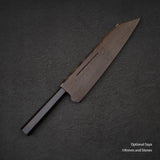 Tetsujin Ginsan Ukiba K-tip Gyuto 210mm Ebony Handle
