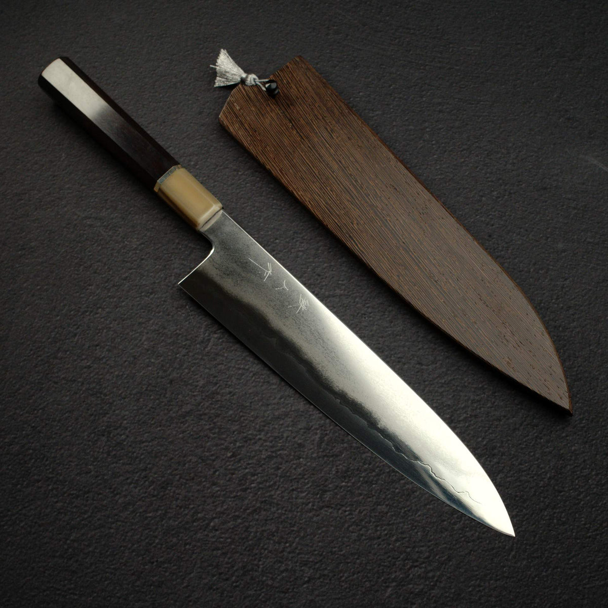 Tetsujin Ginsan Tanryusen (Metal Flow) Gyuto 240mm w/ Saya, B Grade