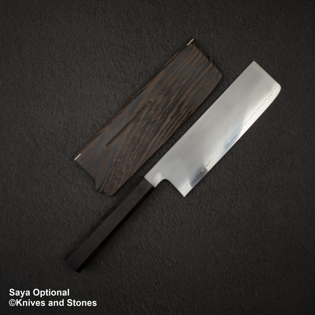 테츠진 청2강 카스미 나키리(야채칼) 180mm 에보니 핸들