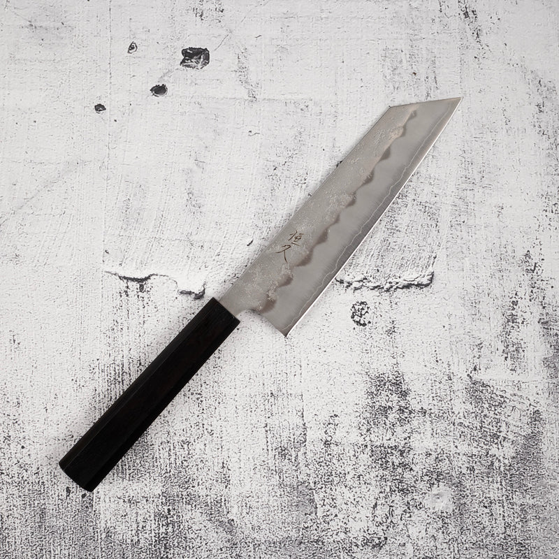 Tsunehisa Ginsan Nashiji Bunka 180mm Ebony Handle