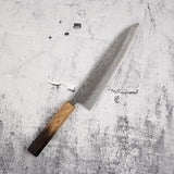 츠네히사 SLD 강 와시지 규토(셰프나이프) 210mm 번트 카시 핸들