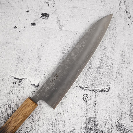 츠네히사 SLD 강 와시지 규토(셰프나이프) 210mm 번트 카시 핸들