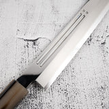 Yoshihiro Ginsan Double Fuller K-tip Yanagiba 270mm Amboyna with Saya