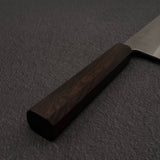 Yoshikane SKD Nashiji Nakiri 165mm Stainless Clad Ebony Handle