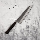 Yoshikane White 2 KU Nashiji K-tip Gyuto 210mm Stainless Clad Ebony by Hatsukokoro