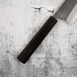 Yoshikane White 2 KU Nashiji K-tip Gyuto 210mm Stainless Clad Ebony by Hatsukokoro
