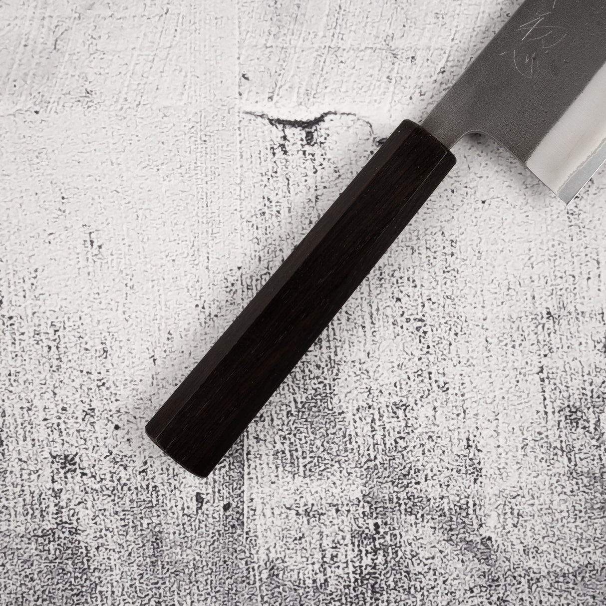 Yoshikane White 2 KU Nashiji Nakiri 165mm Stainless Clad Ebony by Hatsukokoro