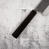 Yoshikane White 2 KU Nashiji Nakiri 165mm Stainless Clad Ebony by Hatsukokoro