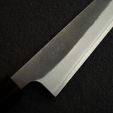 Yoshikane White 2 KU Nashiji Sujihiki 240mm, Stainless Clad Ebony by Hatsukokoro