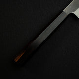 Yoshikane White 2 KU Nashiji Sujihiki 240mm, Stainless Clad Ebony by Hatsukokoro