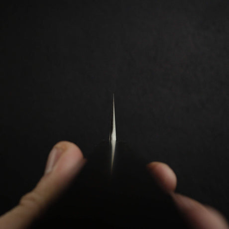 Yoshikane White 2 KU Nashiji Sujihiki 240mm, Stainless Clad Ebony by Hatsukokoro