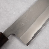 Yoshikane White 2 Nashiji Stainless Clad Nakiri 165mm Ebony Handle