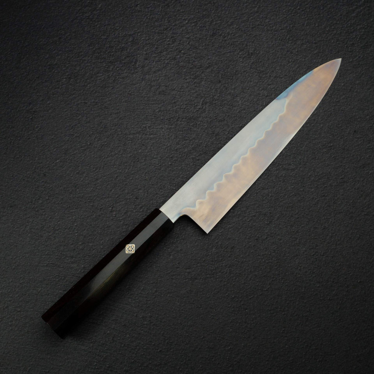Exotic: Yoshikazu Ikeda White 1 Mizu-Honyaki Kachikaeshi Gyuto 240mm Ebony Set