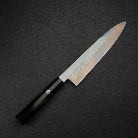 Exotic: Yoshikazu Ikeda White 1 Mizu-Honyaki Kachikaeshi Gyuto 240mm Ebony Set