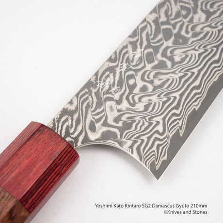 Yoshimi Kato Kintaro SG2 Damascus Gyuto 210mm
