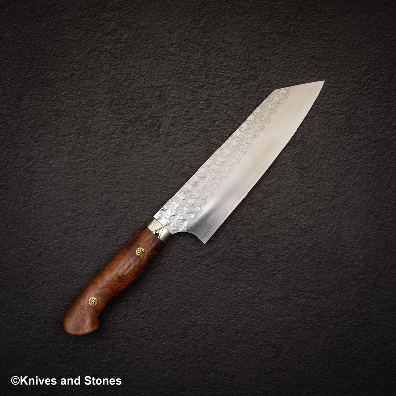 Yoshimi Kato SG2 Minamo Bunka 180mm Amboyna Burl Western