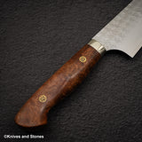 Yoshimi Kato SG2 Minamo Bunka 180mm Amboyna Burl Western