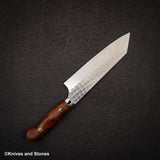 Yoshimi Kato SG2 Minamo Bunka 180mm Amboyna Burl Western