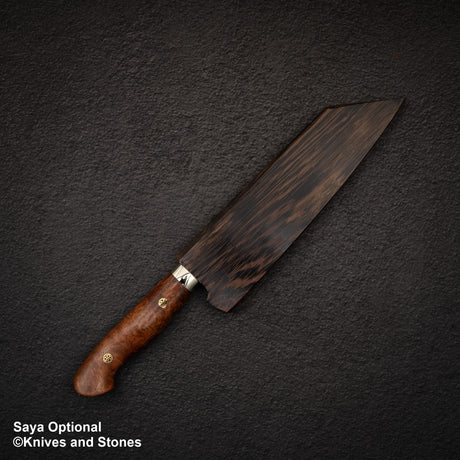 Yoshimi Kato SG2 Minamo Bunka 180mm Amboyna Burl Western