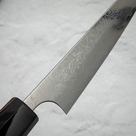 카토 요시미 SG2 경면 다마스커스 페티 150mm 에보니 핸들