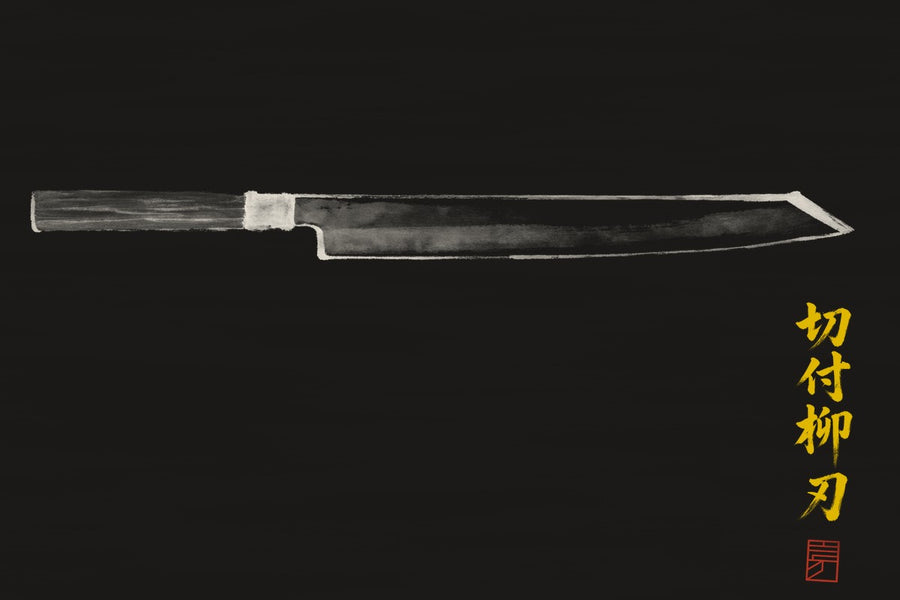 K팁 야나기바 — knife profile