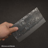 Hatsukokoro Sentan White 2 Stainless Clad Kurouchi Chinese Cleaver 195mm