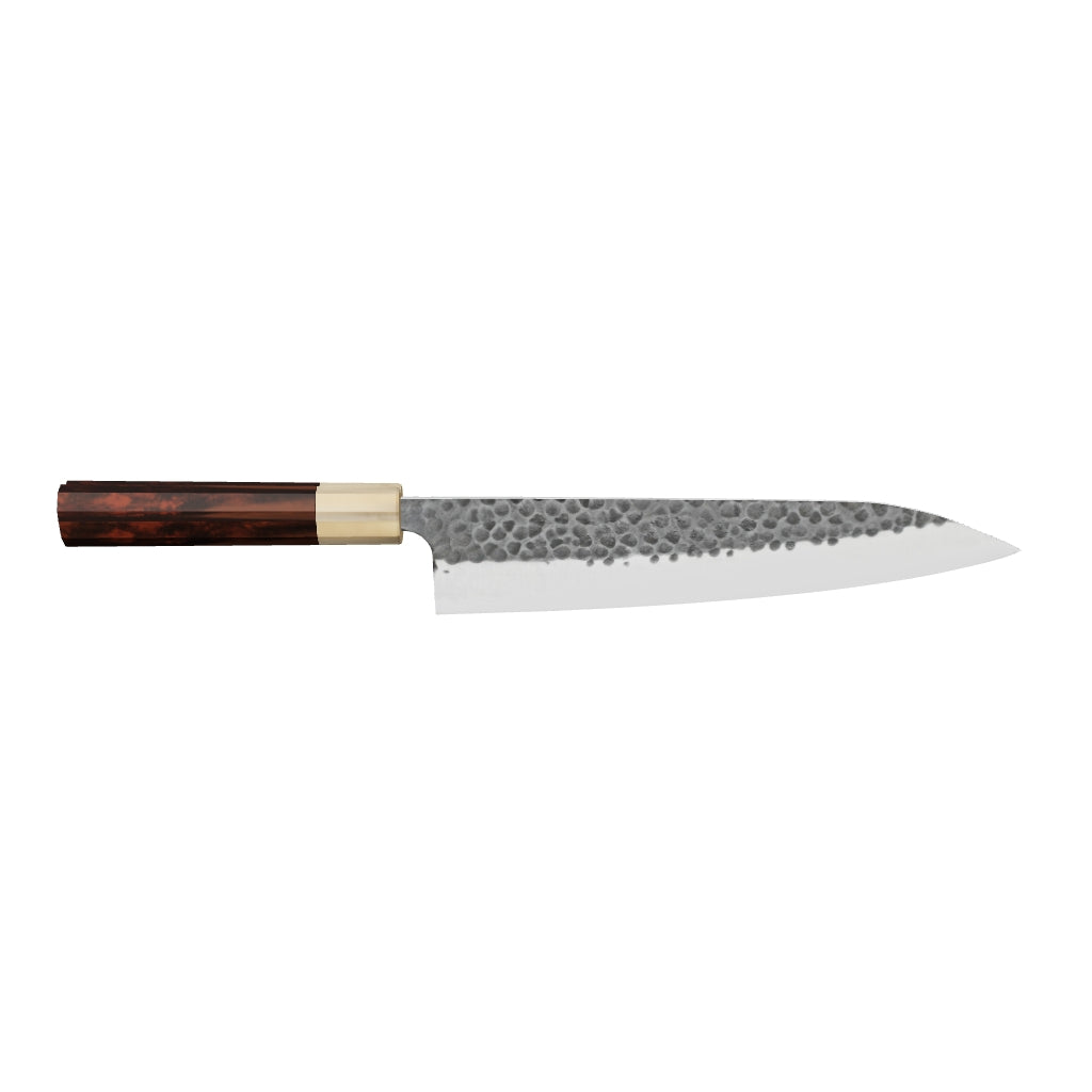 마사카게 코이시 슈퍼청지 규토(셰프나이프) 240mm K&S 하트형 아이언우드 핸들 3D 모델
