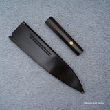 K&S 규토 마그네틱 사야 & 핸들 세트 240mm 안정화 컬리 메이플 / 에보니