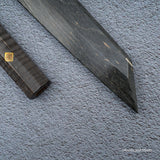 K&S Magnetic Kiritsuke Yanagiba Saya  & Handle Set Stabilized Curly Maple / Ebony / Pau Rosa