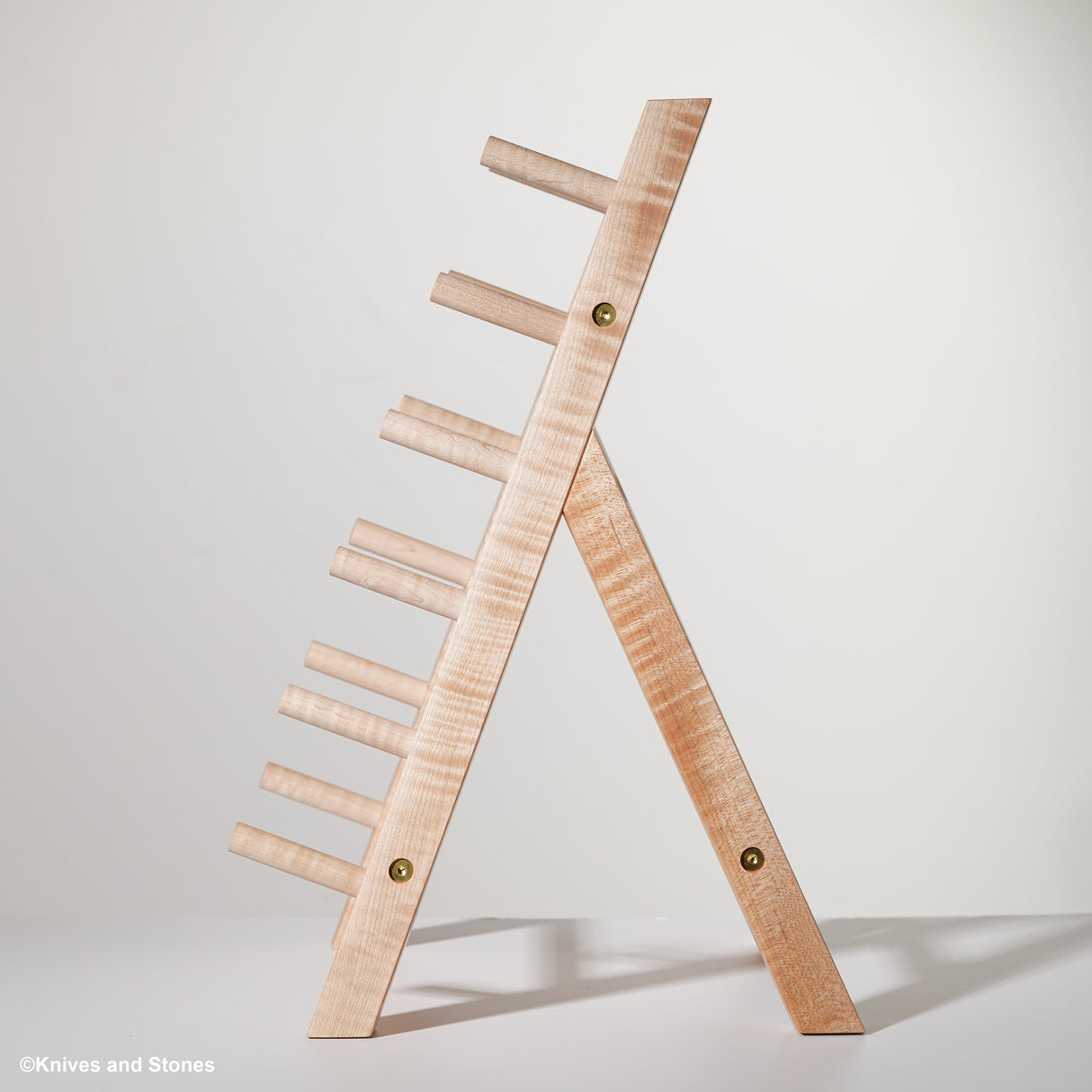 K&S Hardwood Knife Stand (Rack) 6 Slots