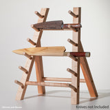 K&S Hardwood Knife Stand (Rack) 6 Slots