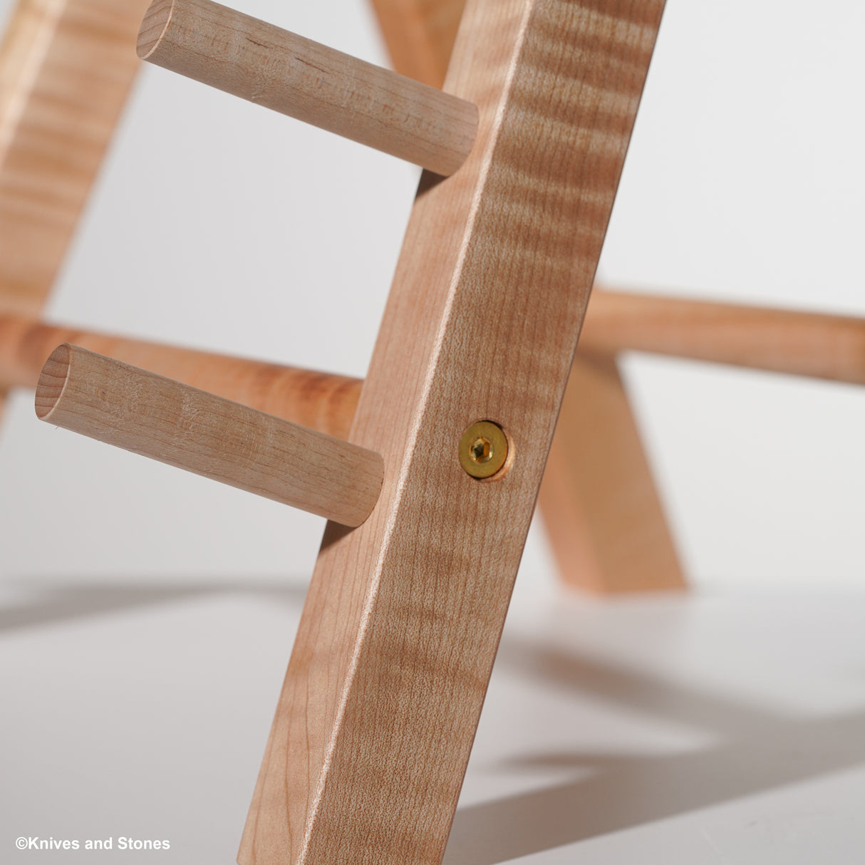 K&S Hardwood Knife Stand (Rack) 6 Slots