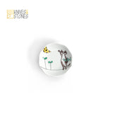 Meow Theme Tapas Plate Set of 5 Kutani Ware