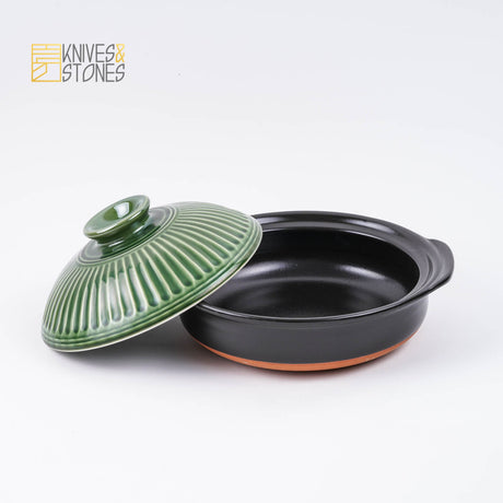 Japanese Do Nabe (Clay Pot) - Ginpo Green Chrysanthemum